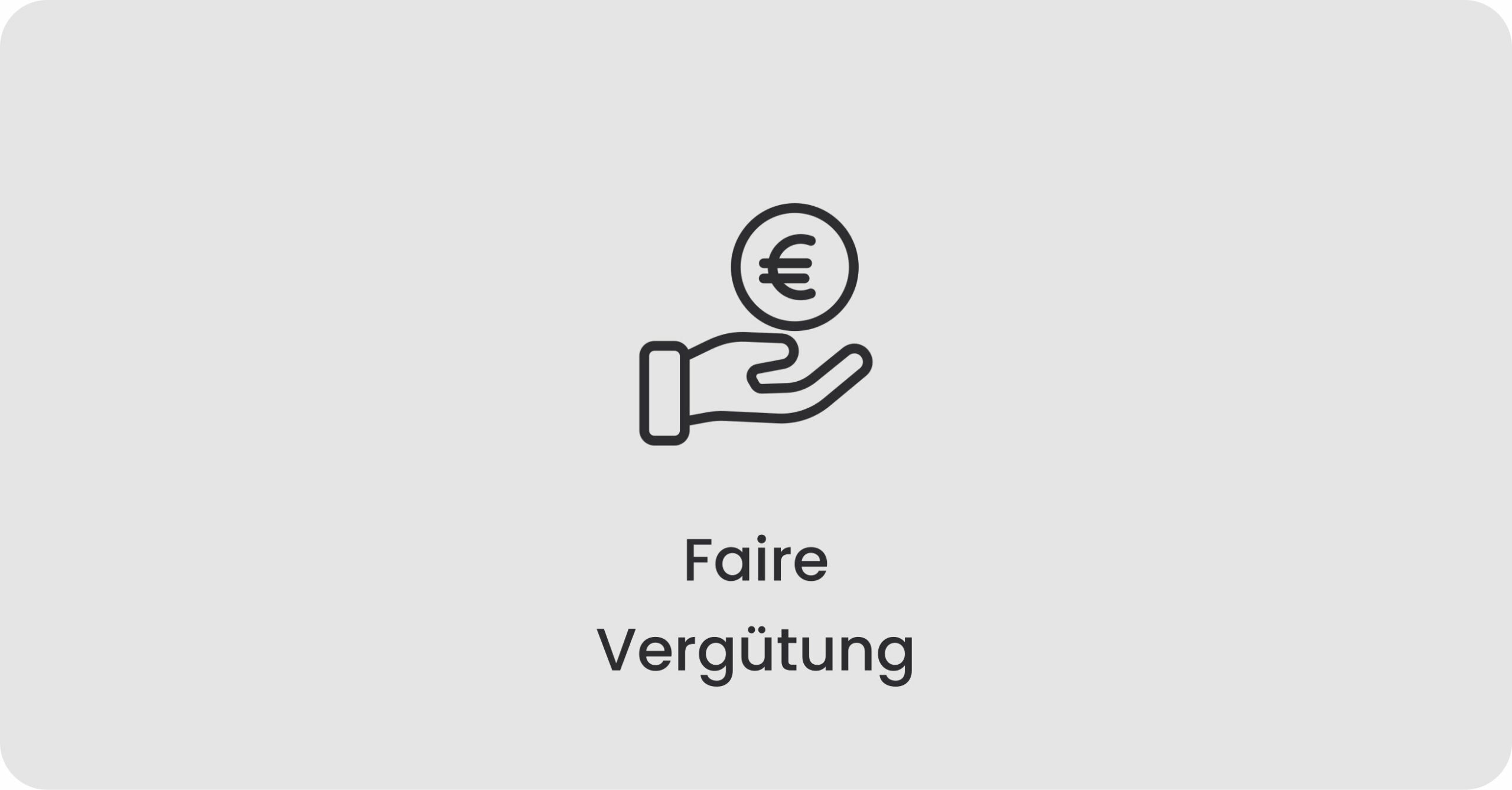 Faire Vergütung