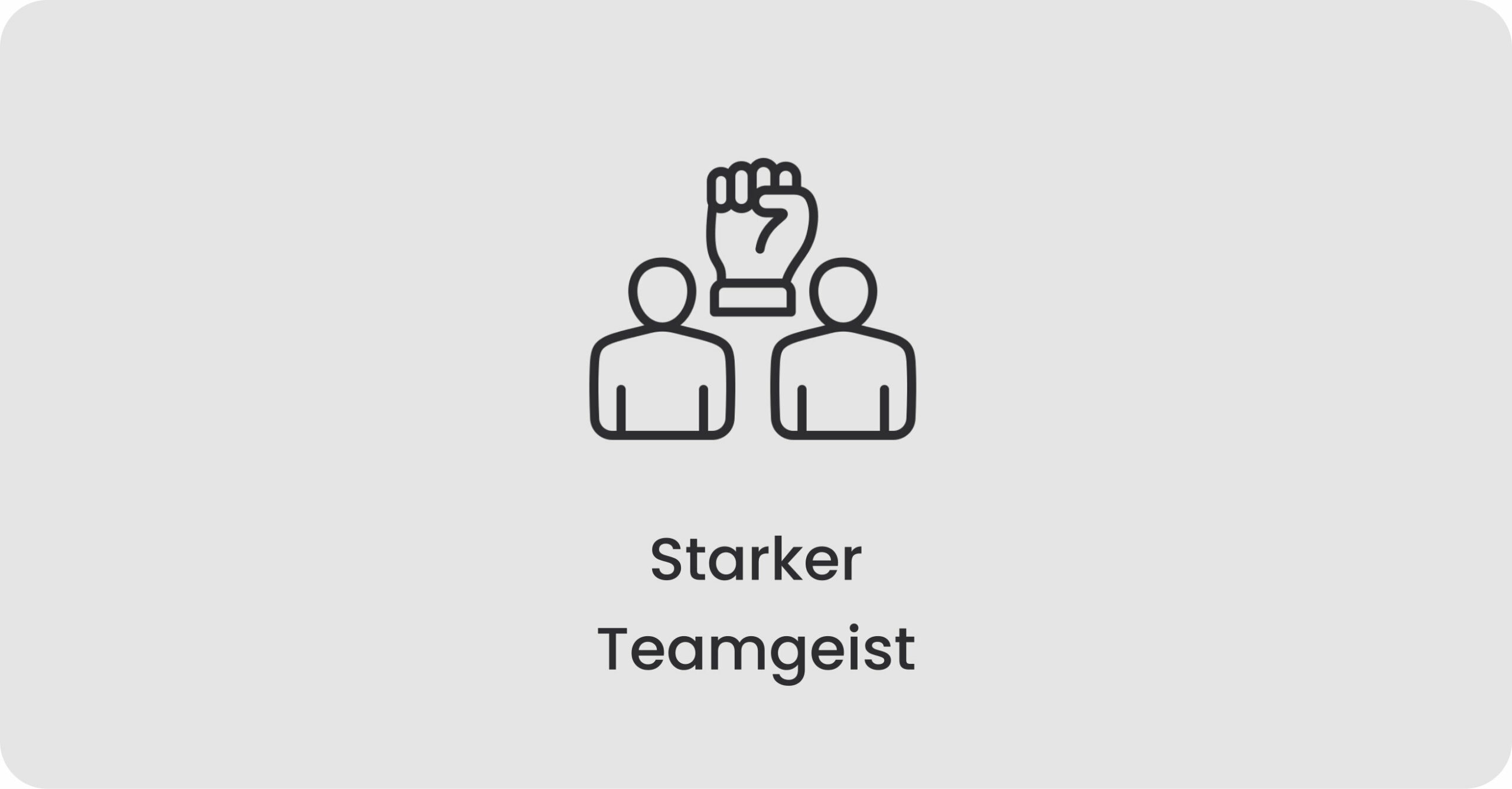 Starker Teamgeist