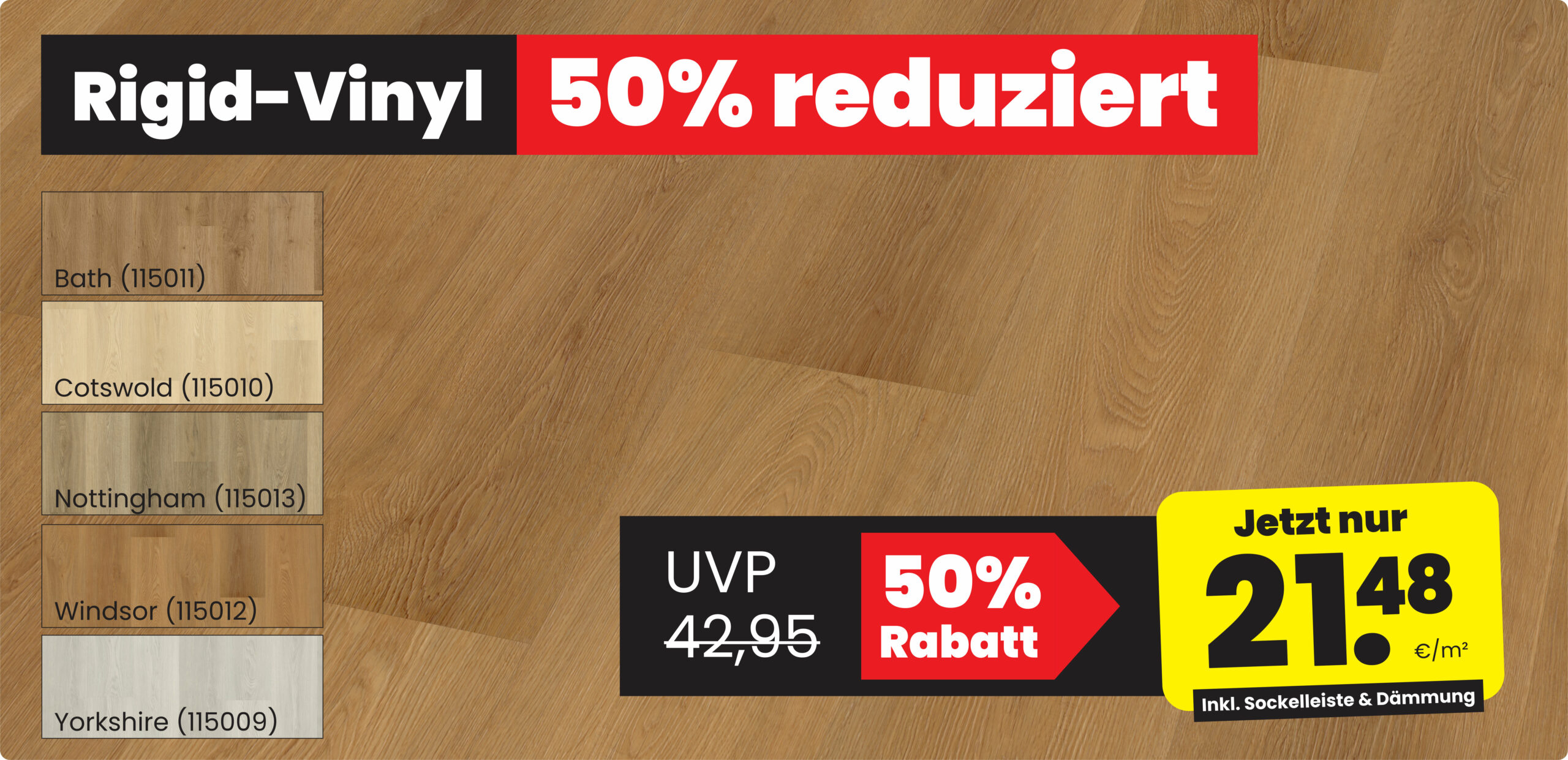 Rigid-Vinyl 50% reduziert Slider