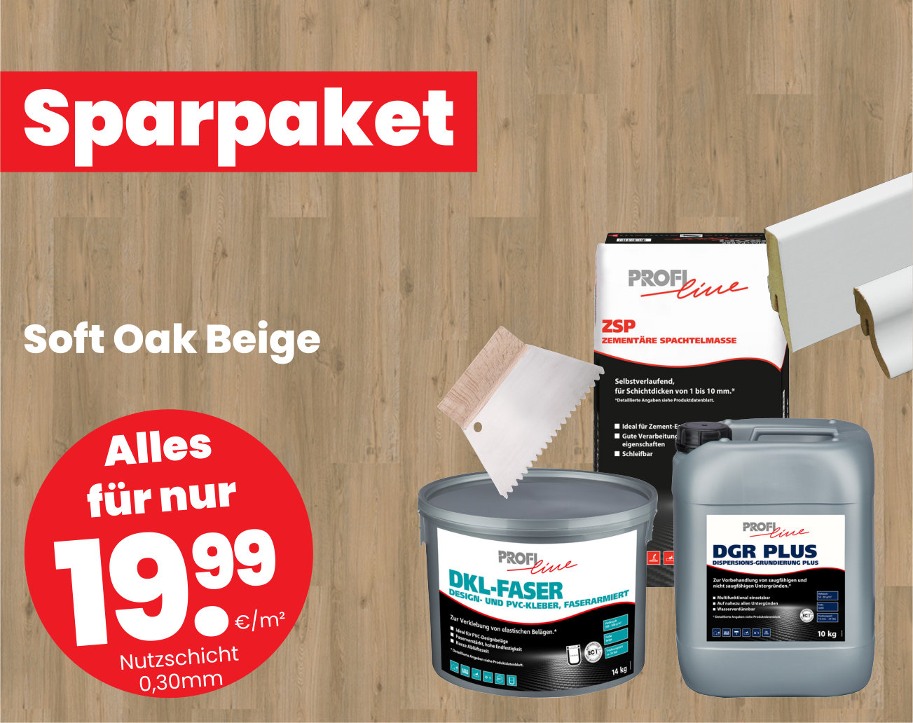 Sparpaket Soft Oak Beige